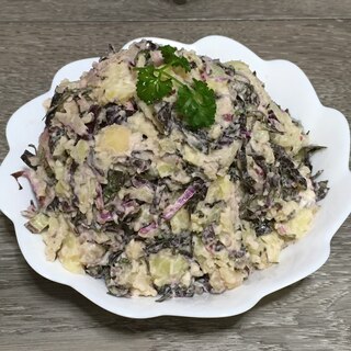 紫白菜のポテトサラダ♪
